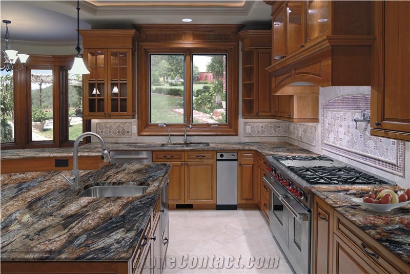 Magma Gold Granite Countertop