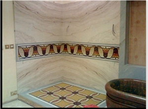 Palissandro Bianco Marble Bathroom Design