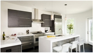 Pure White Caesarstone Kitchen Countertop