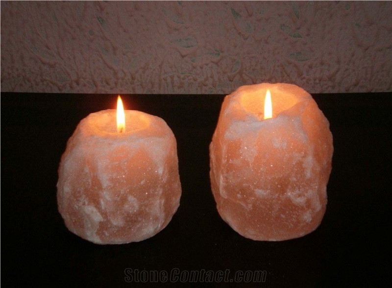 Himalayan Rock Salt Candle Holders