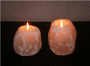 Himalayan Rock Salt Candle Holders
