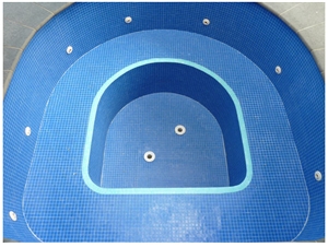 Glass Mosaic Swimming Pool Aplication, Pool Pavers