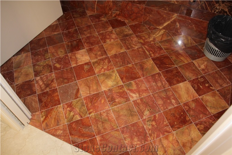 Rosso Damasco Marble Slabs & Tiles
