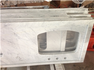White Carrara Marble Bath Tops White Carrara Marble Bath Tops