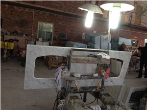White Carrara Marble Bath Tops