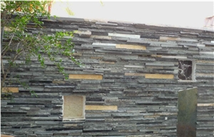 Lava Stone Features Wall, China Lava Stone Black Basalt Cultured Stone