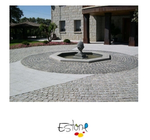 Landscaping Stones, Cobble & Pavers, Gris Quintana Grey Granite Cobbles