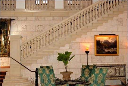 Caribbean Coralina Stone Walling, Coralina Beige Limestone Walling