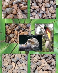 Mesquite Stone Garden Rocks, Pink Basalt Garden Rocks