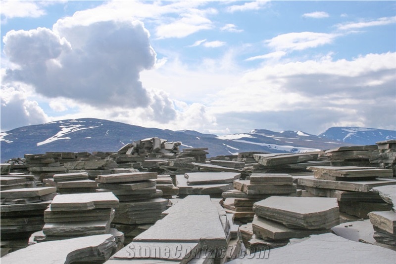 Blocks, Oppdal Quartzite from Own Quarry