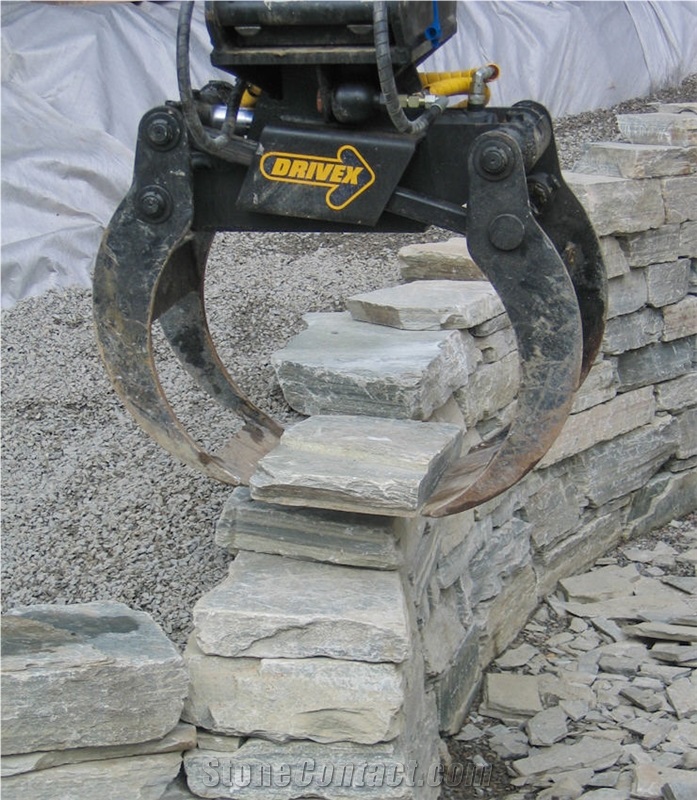 Oppdal Quartzite Garden Retaining Wall