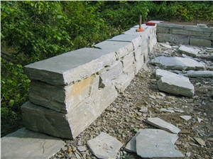 Oppdal Quartzite Garden Retaining Wall