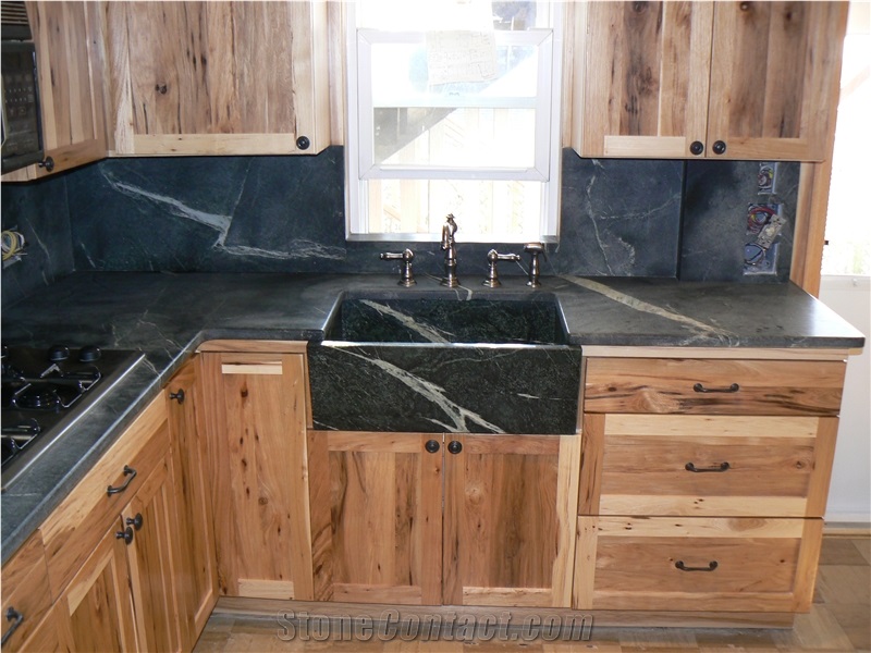 Santa Rita Venata Soapstone Pre-Cut Countertop Slabs