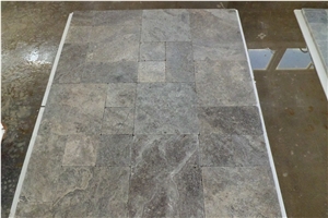 Silver Travertine Tiles, Turkey Grey Travertine