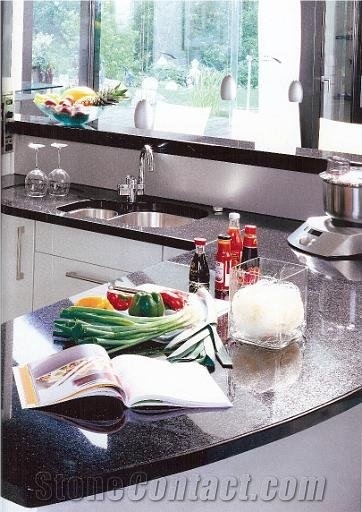 Galaxy Black Granite Countertop