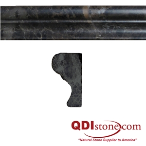 Dark Emprador Marble Ogee Moulding
