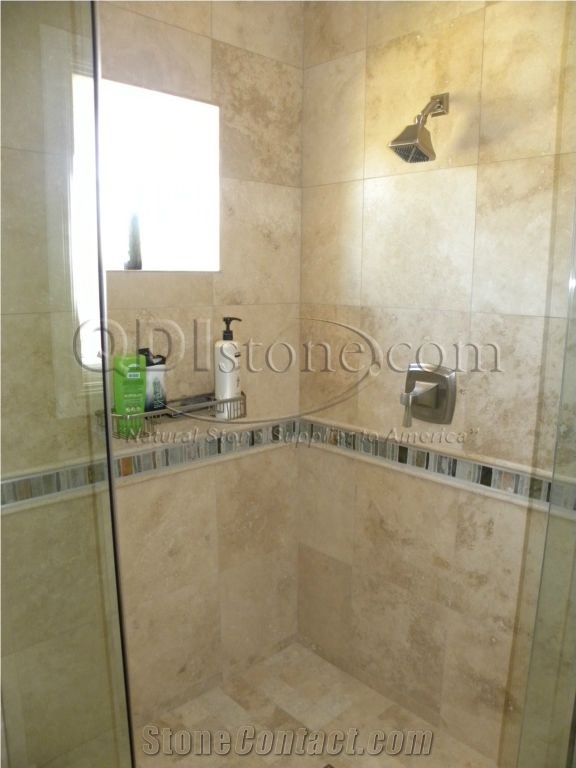 Ivory Beige Travertine Tile, Turkey Beige Travertine
