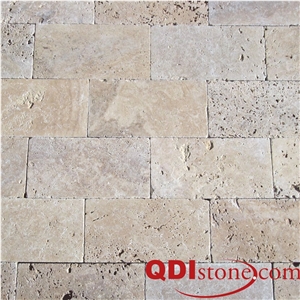 Walnut Travertine Tumbled Pavement