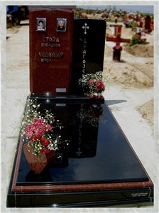 Shanxi Black Granite and New Imperial Red Granite Monument Shanxi Black Granite and New Imperial Red Granite Monument