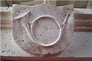 Pierre De Bernay Sandstone Fireplace Ornament, Beige Sandstone High Relief