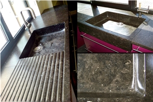 Pierre De Soigny Kitchen Countertop, Pierre De Soignies Black Limestone Kitchen Countertops