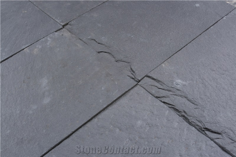 Himachal Black Quartzite Slabs & Tiles, India Black Quartzite Floor Tiles, Covering Tiles