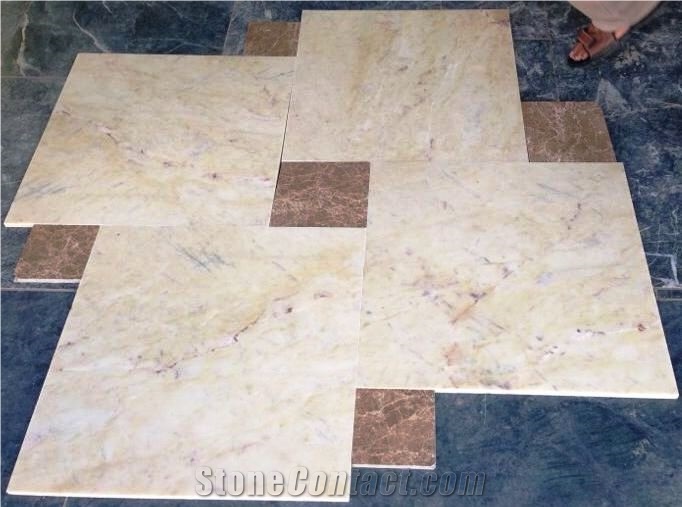 Indian Lime Onyx Marble Slabs & Tiles, India Yellow Onyx