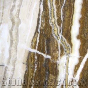 New Brown Onyx Slabs & Tiles, Iran Brown Onyx