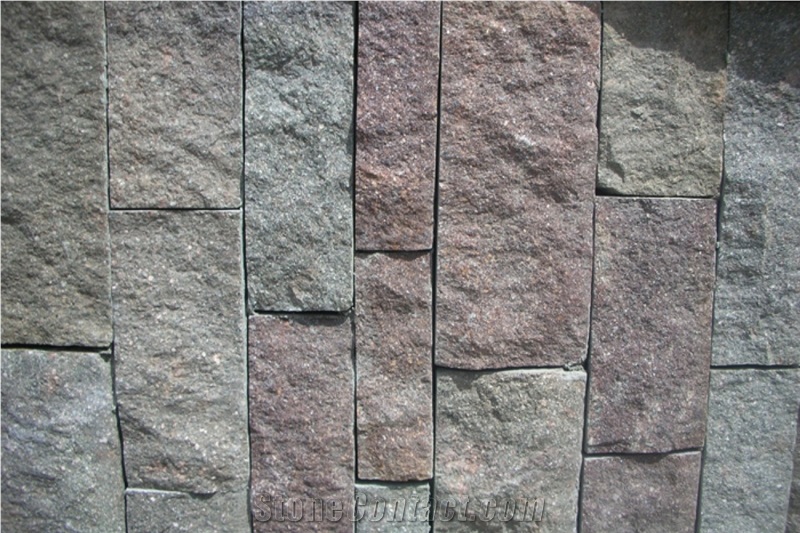 Porfido Rosso Di Meltina Granite Walling