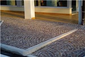 Porfido Sarentino Rosso Street Pavement, Porfido Sarentino Rosso Granite Pavements
