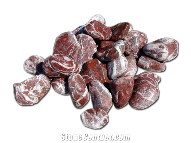 Atlas Red Marble Pebble Stone