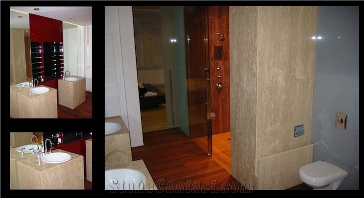 Travertino Classico Bathroom Design