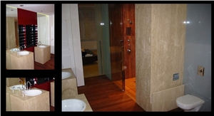 Travertino Classico Bathroom Design