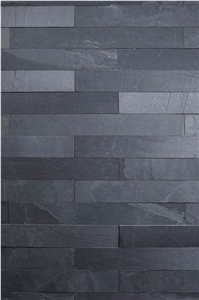 Preta Ardosia Slate Wall Cladding, Black Slate Wall Cladding