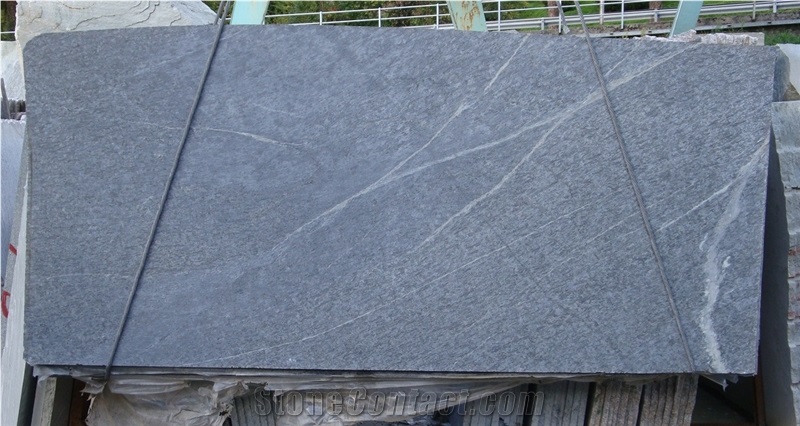 Soapstone (Pietra Ollare), Pietra Ollare Soapstone Slab & Tile, Grey Sandstone Tiles & Slabs