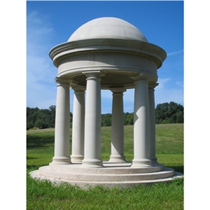 Furnish and Install Limestone Domed Doric Temple