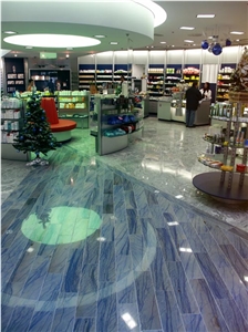 Azul Macaubas Quartzite Floor Tiles, Brazil Blue Quartzite