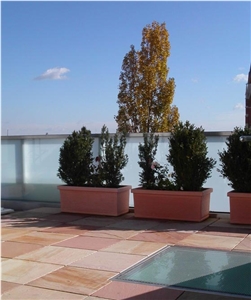 Modak Pink Sandstone Pavement