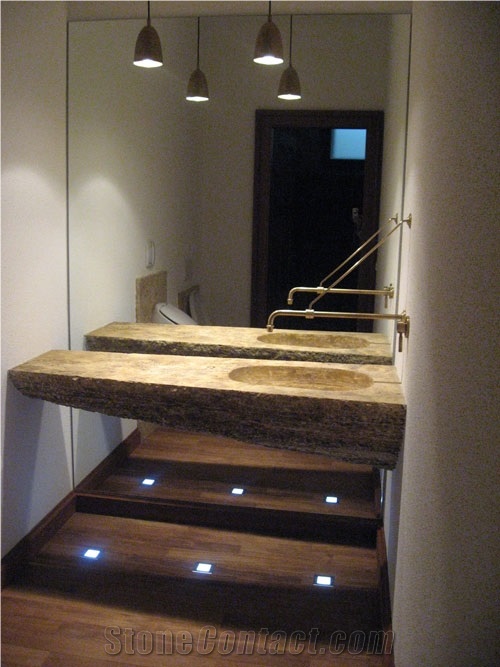 Siena Scuro Venato Travertine Bathroom Top