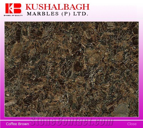 Coffee Brown Granite Slabs & Tiles, India Brown Granite