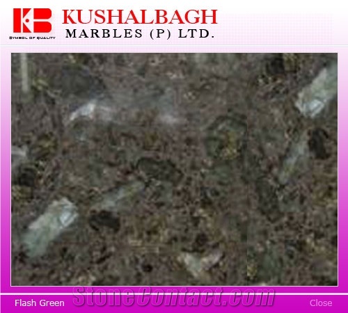 Flash Green Granite Slabs & Tiles, India Green Granite