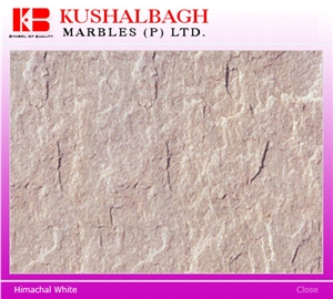 Himachal White Slate Slabs & Tiles, India White Slate