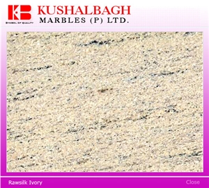 Rawsilk Ivory Granite Slabs & Tiles