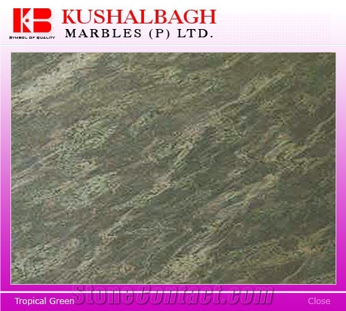 Tropical Green Granite Slabs & Tiles, India Green Granite