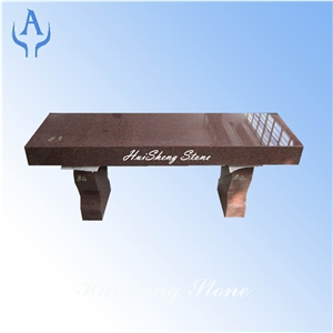 Red Garden Chair Bench, India Red Granite Chairs
