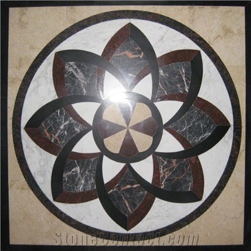 Marble Mosaic Floor Medallion