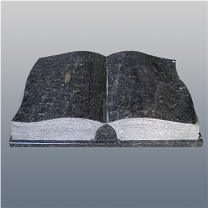 Blue Pearl Granite Book Shape Headstone,Slant Gravestone Blue Pearl Granite Book Shape Headstone,Slant Gravestone