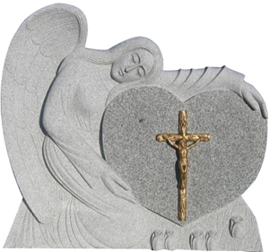 G603 Granite Tombstone,American Headstone ,White Granite Tombstone