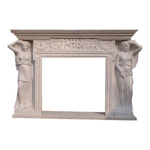 Statuary Marble Fireplace Design, Yellow Marble Fireplace Design Statuary Marble Fireplace Design, Yellow Marble Fireplace Design