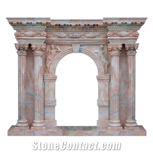 Stone Fireplace,Statuary Marble Fireplace Design